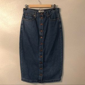 Madewell denim skirt